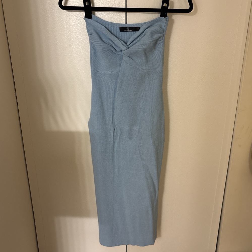 Light Blue Sleeveless Jumpsuit